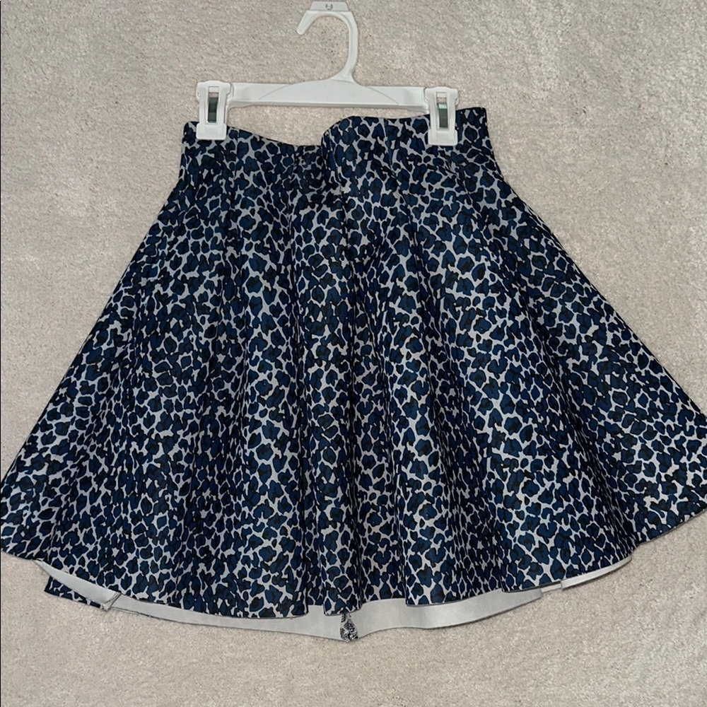 Maje Stylish Blue and White Women's Skirt sz1